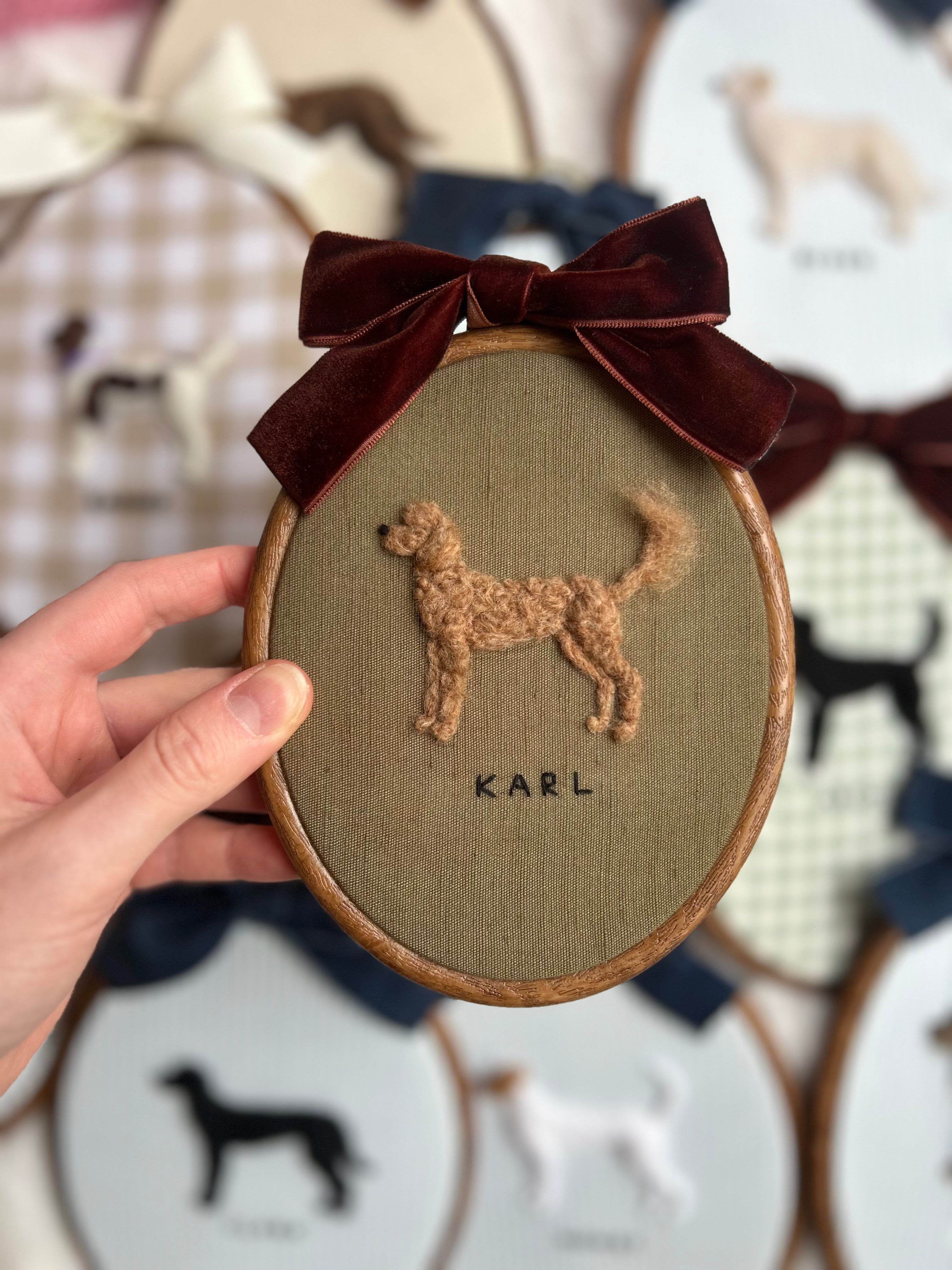 Custom Needle Felted Pet Portrait