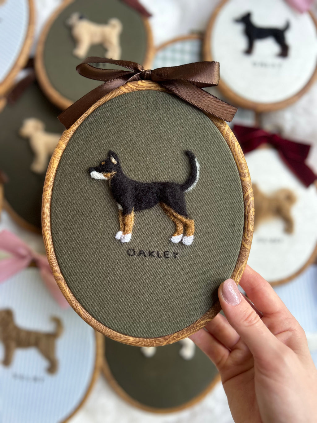 Custom Needle Felted Pet Portrait