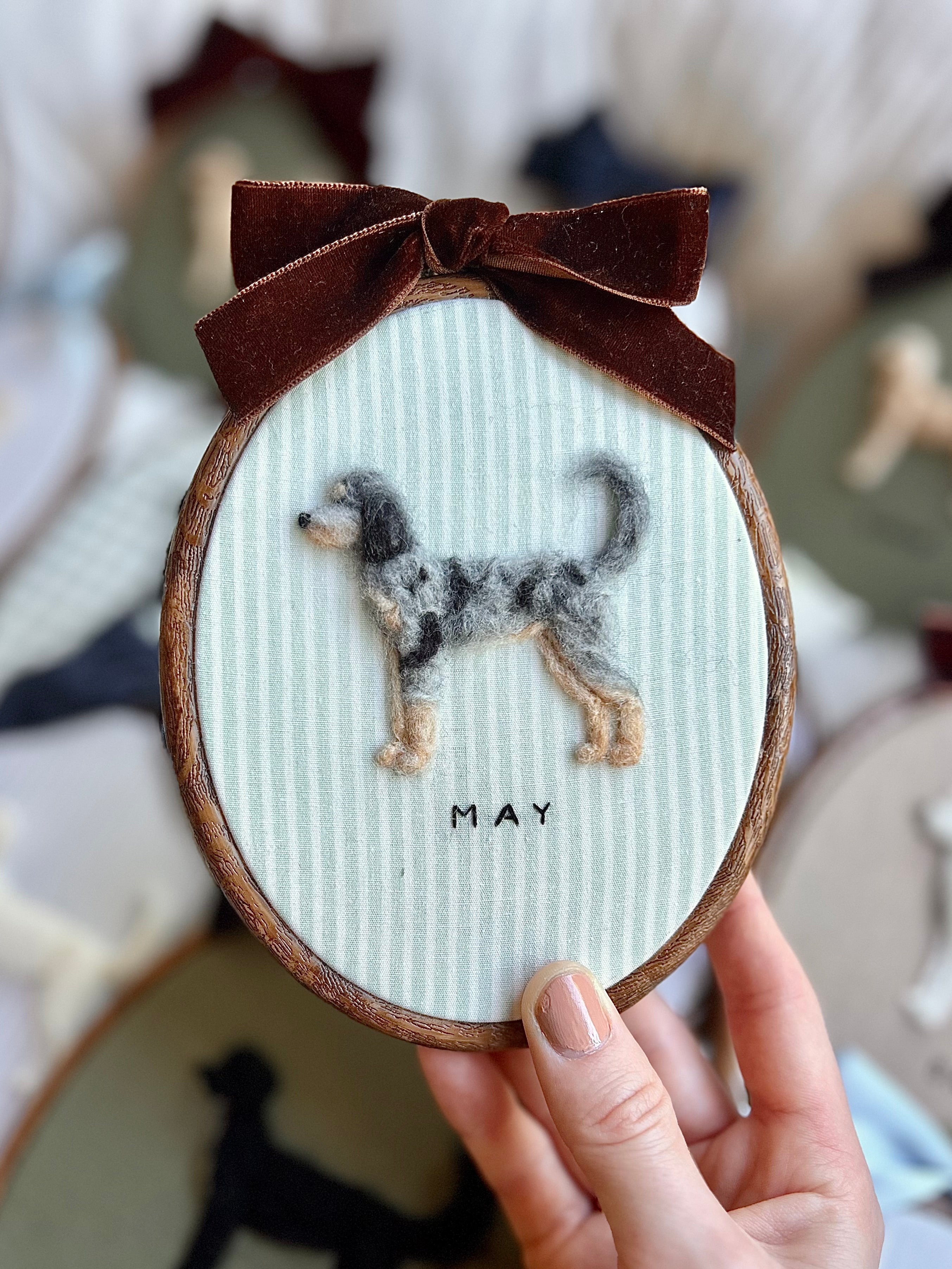 Custom Needle Felted Pet Portrait