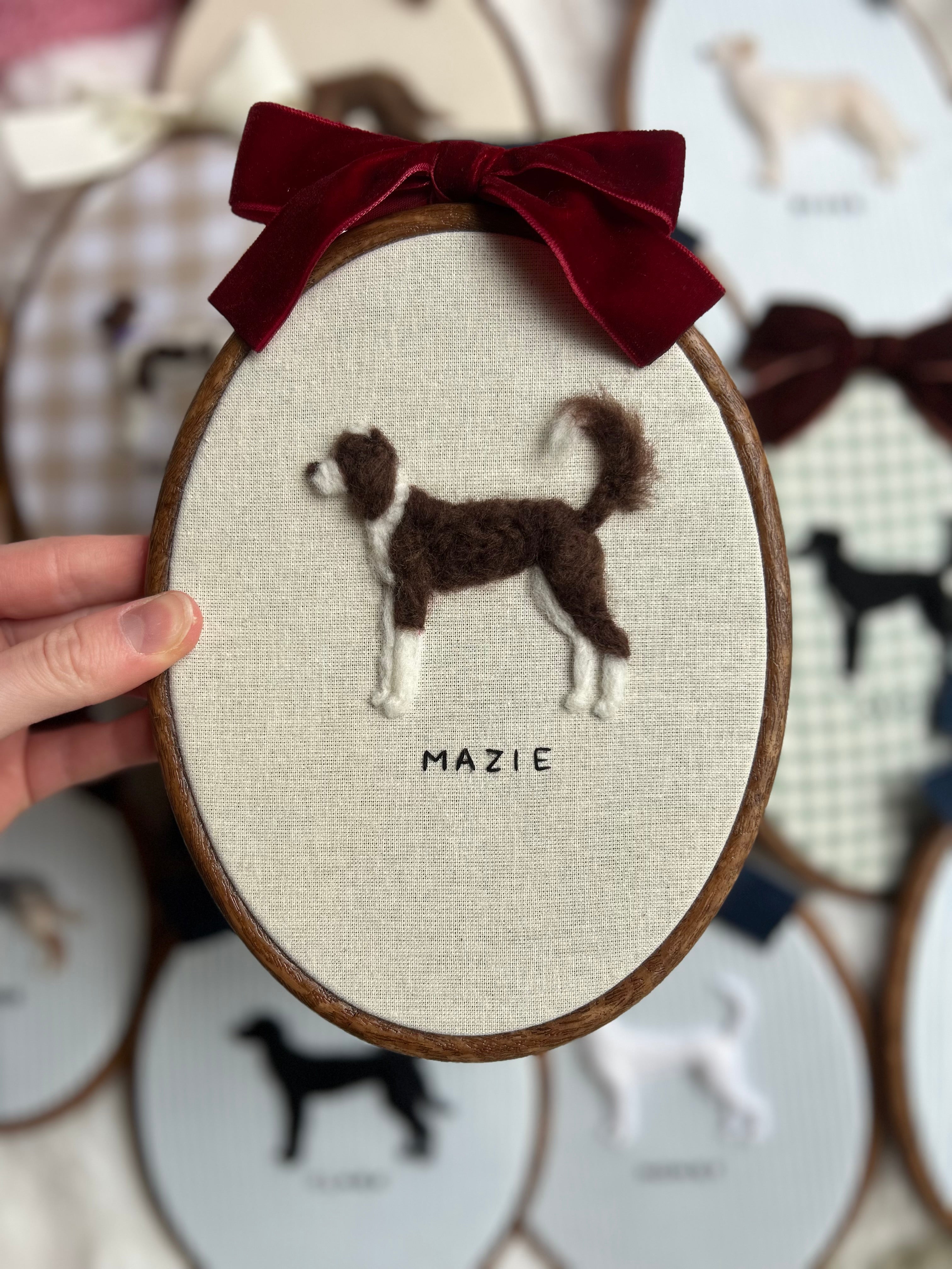 Custom Needle Felted Pet Portrait