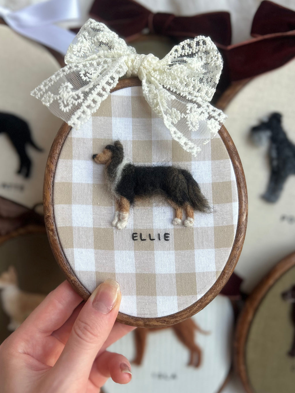 Custom Needle Felted Pet Portrait