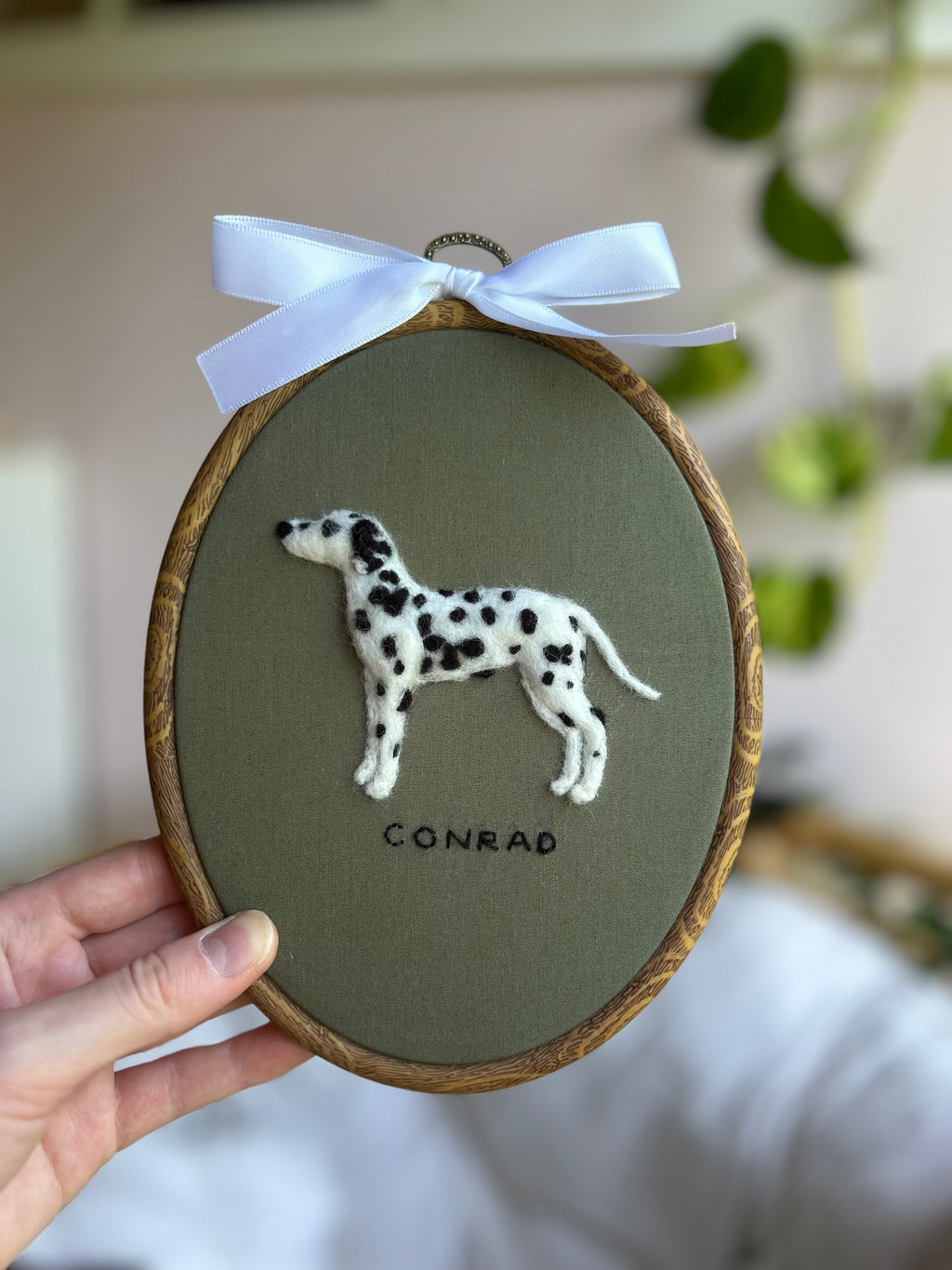 Custom Needle Felted Pet Portrait