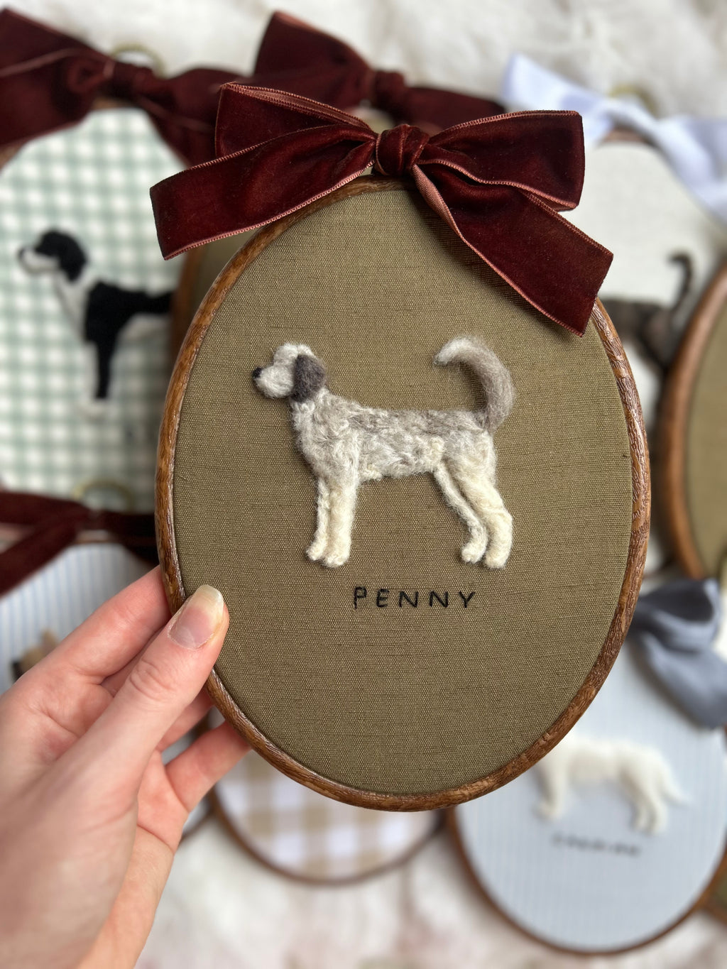 Custom Needle Felted Pet Portrait