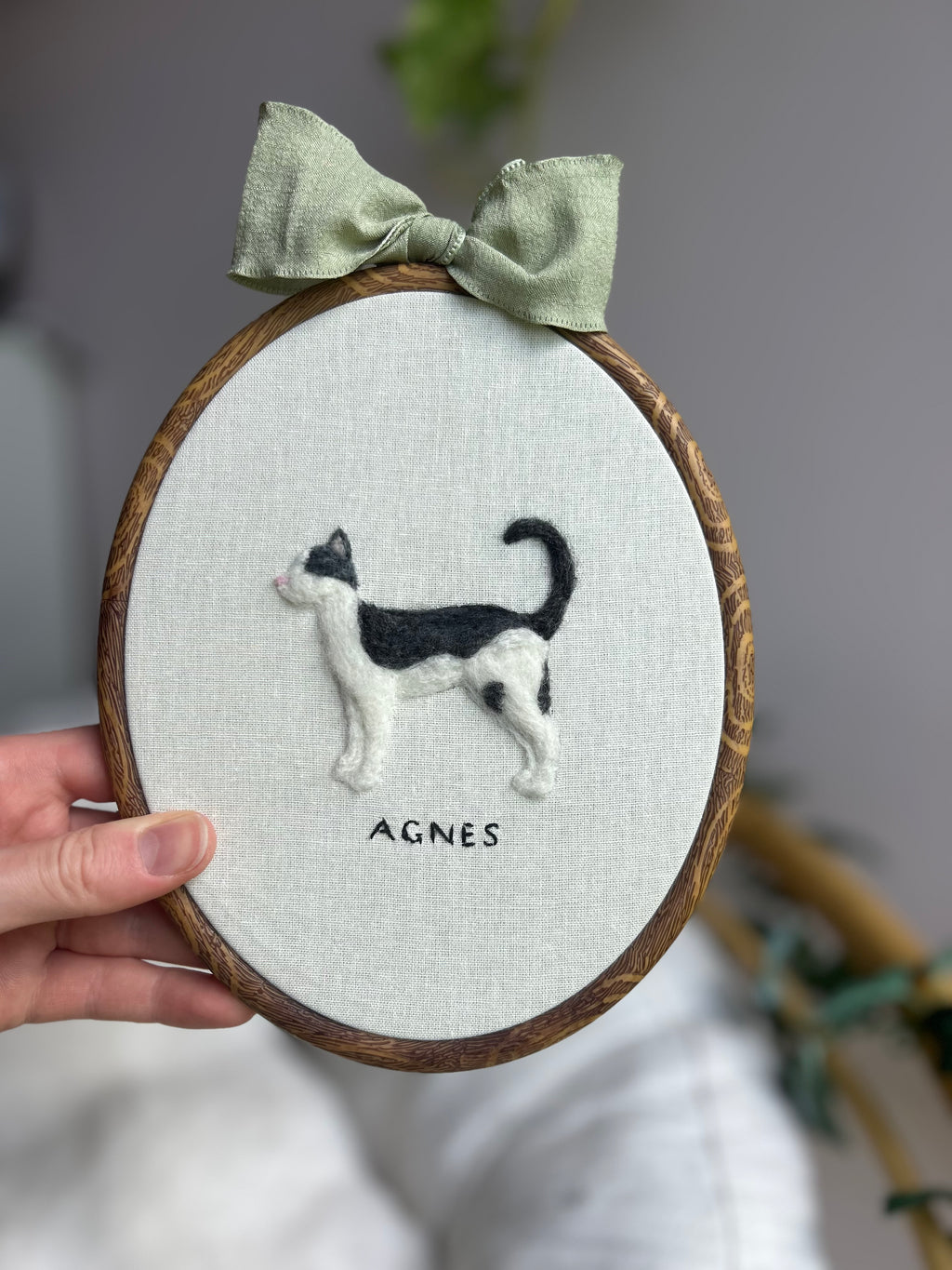 Custom Needle Felted Pet Portrait