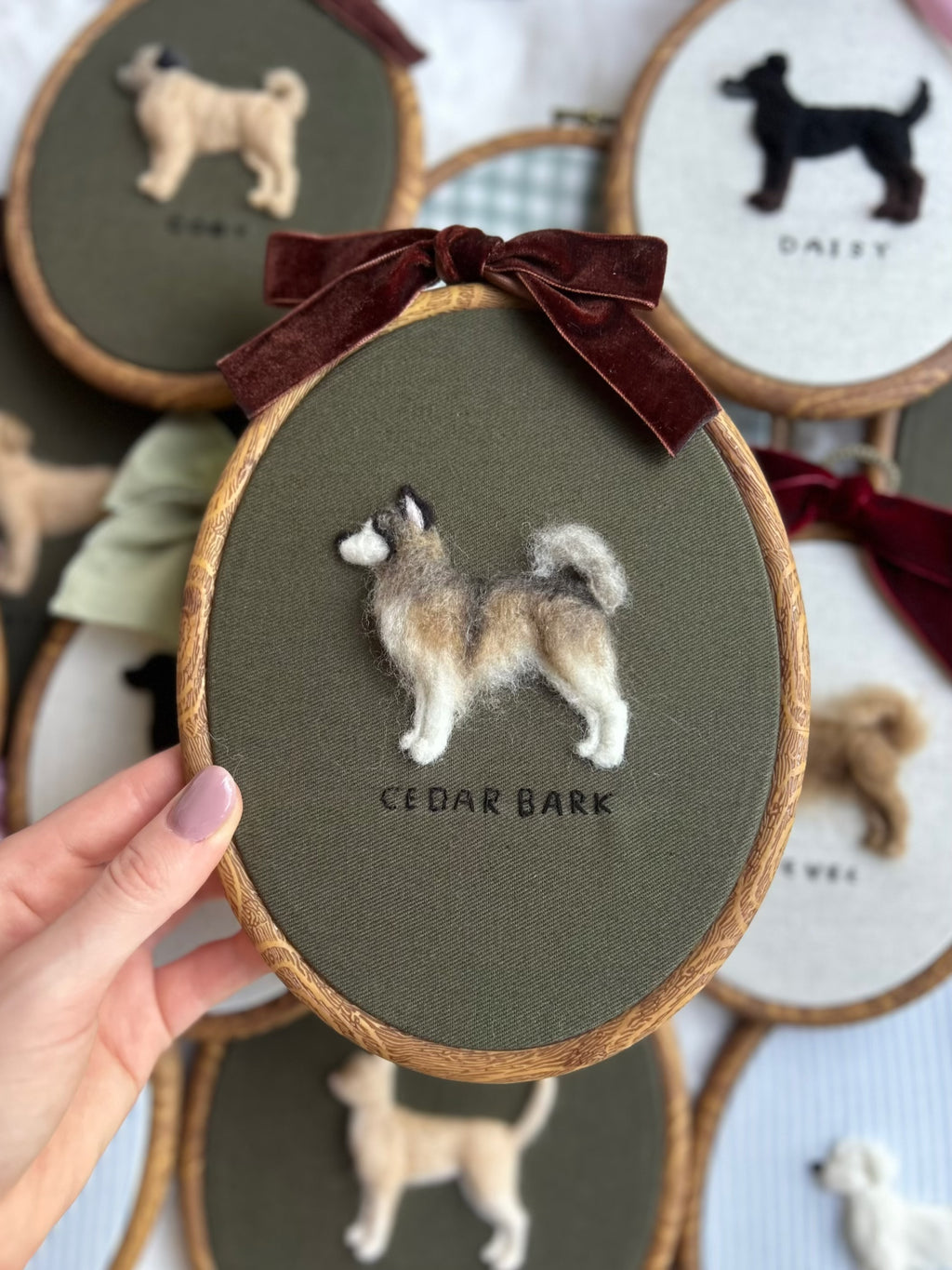 Custom Needle Felted Pet Portrait