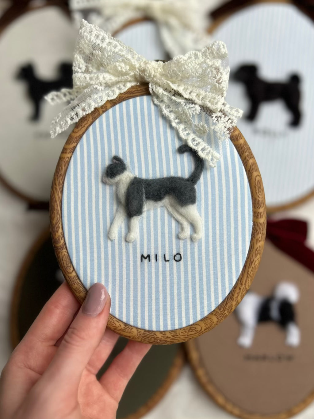 Custom Needle Felted Pet Portrait